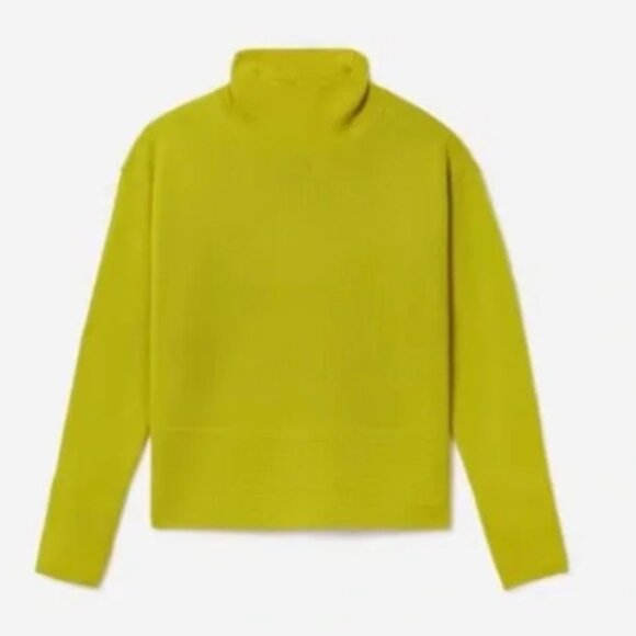 Everlane Cozy Stretch Pullover Sweater in Rare Key Lime Colorway | Size Small - Picture 4 of 13